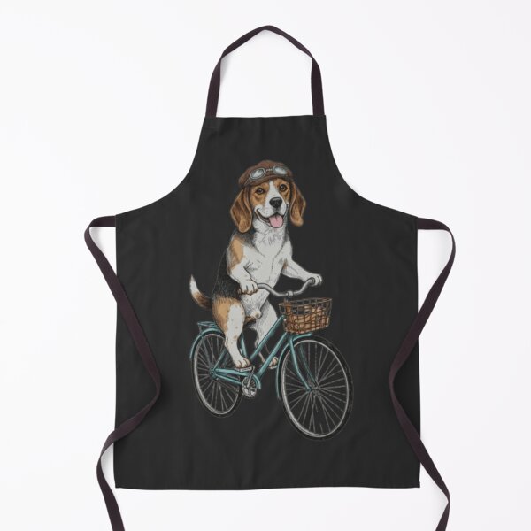Item preview, Funny Dog Rides Bike | Whimsical Circus Art designed and sold by Taha Art Designs.