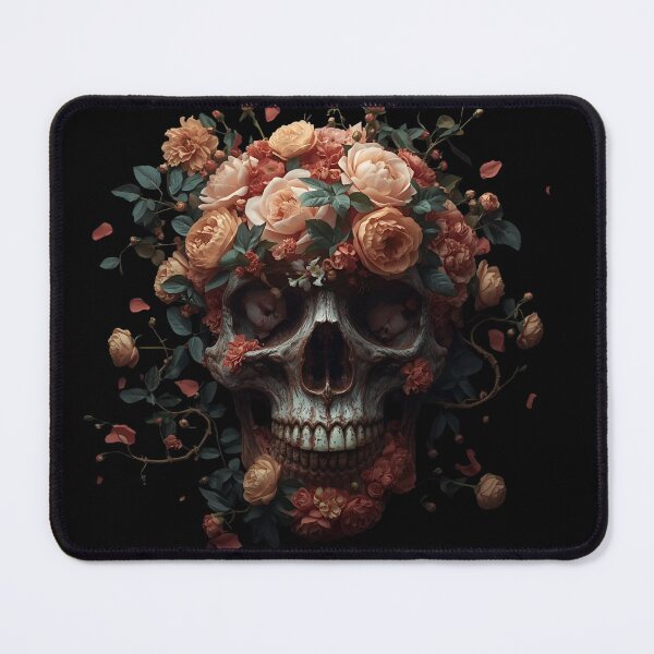 Item preview, Dark Romance Floral Skull designed and sold by ChicTrendz.