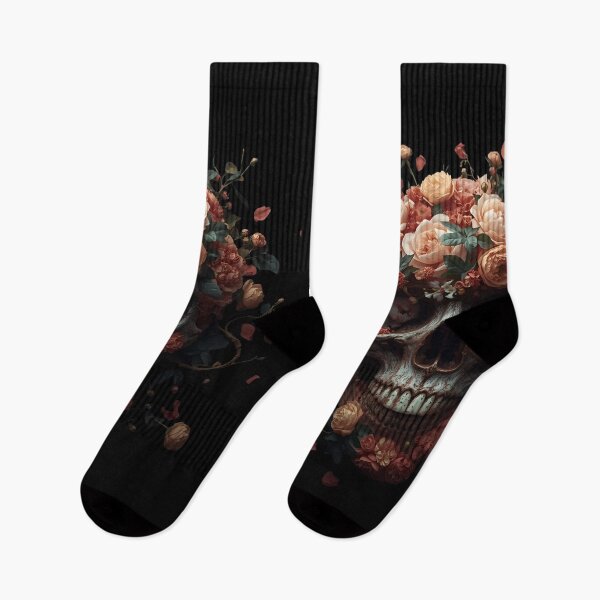 Item preview, Dark Romance Floral Skull designed and sold by ChicTrendz.