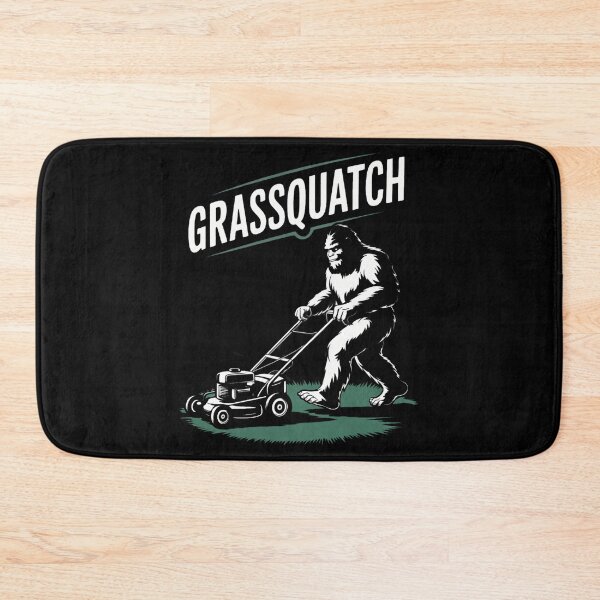 Item preview, Funny Bigfoot Mowing Lawn designed and sold by savrmiller.