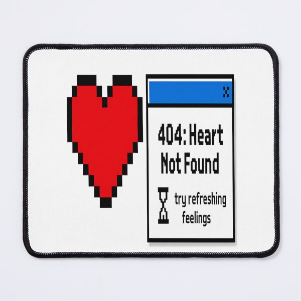Item preview, 404 Heart Not Found – Weird Twitter Meme Funny Pixel Art Tweet Design  designed and sold by Globalcitytees.