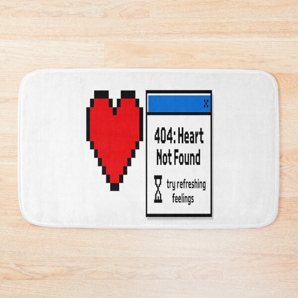 Item preview, 404 Heart Not Found – Weird Twitter Meme Funny Pixel Art Tweet Design  designed and sold by Globalcitytees.