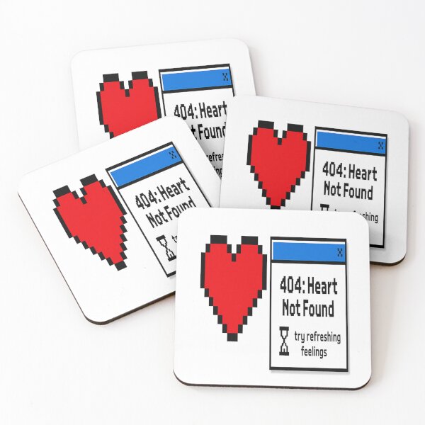 Item preview, 404 Heart Not Found – Weird Twitter Meme Funny Pixel Art Tweet Design  designed and sold by Globalcitytees.