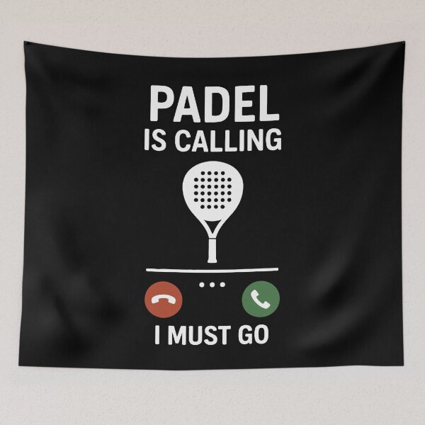 Item preview, Padel Is Calling I Must Go Funny Sport designed and sold by LuminOrb.