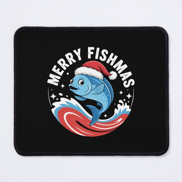 Item preview, Funny Fish Christmas Fishing Xmas designed and sold by savrmiller.