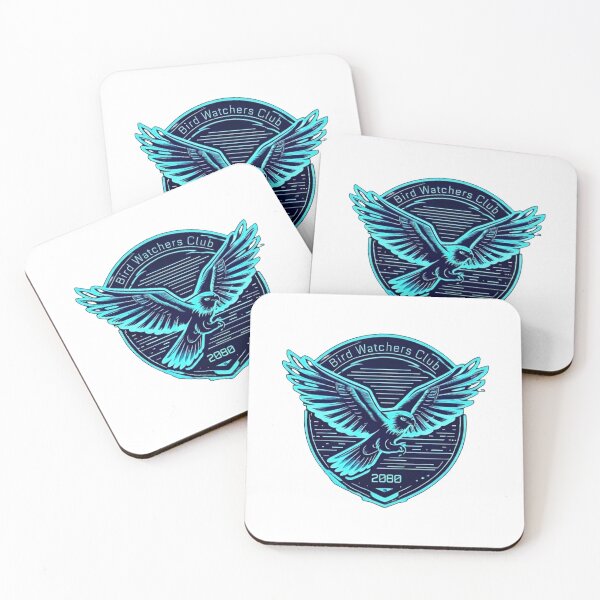 Item preview, Neon Hawk Badge Logo – Cyber Bird Watching Club 2080 Futuristic Emblem designed and sold by NatureNookTees.