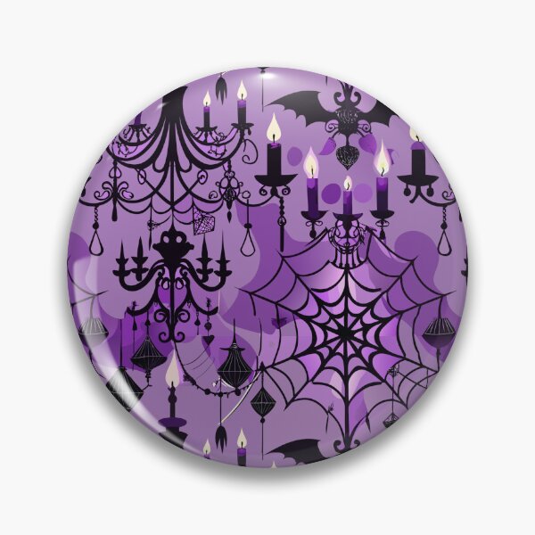 Item preview, Haunted Lanterns & Cobwebs – Spooky Candlelight Halloween Pattern designed and sold by Bratak.