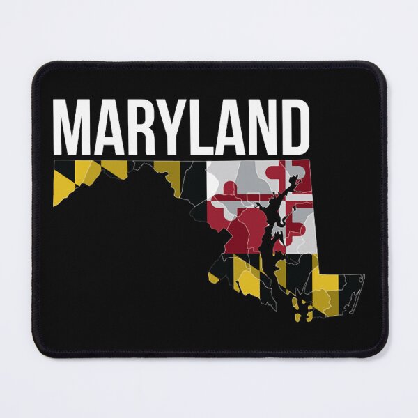 Item preview, Maryland State Flag Map T-Shirt designed and sold by AlanWhitefoot.