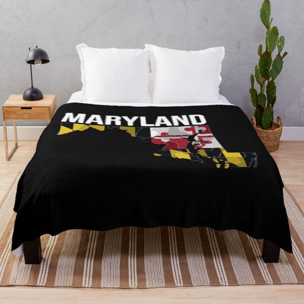 Item preview, Maryland State Flag Map T-Shirt designed and sold by AlanWhitefoot.