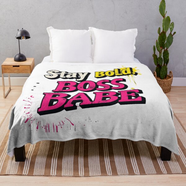 Item preview, Stay Bold Boss Babe Quote, Empowering Feminist Typography Design designed and sold by Aarvya Fashion Club ( A.F.C ).
