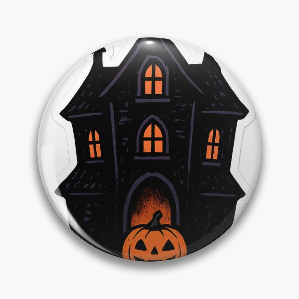Item preview, The spooky haunted pumpkin house  designed and sold by Nashcuts.