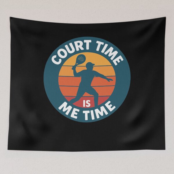 Item preview, Padel Court Time Is Me Time Player Sport designed and sold by LuminOrb.