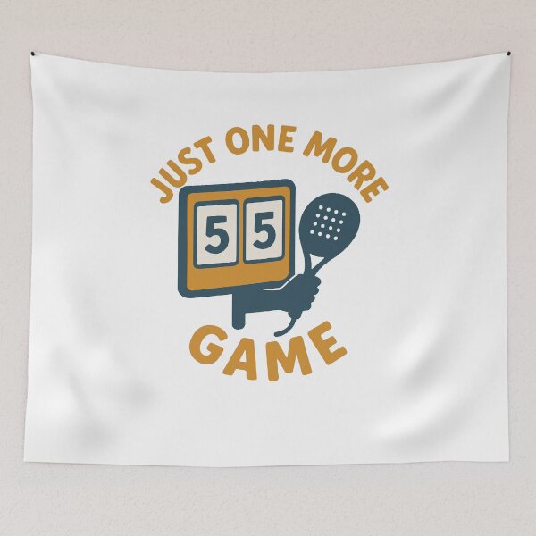 Item preview, Just One More Game Padel Court Fun designed and sold by LuminOrb.