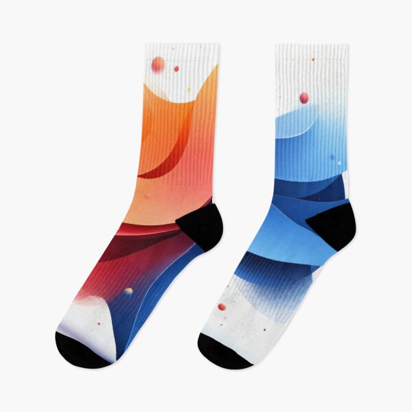 Item preview, Abstract Red and Blue Flowing Ribbons with Floating Spheres in Dynamic Modern 3D Artistic Design designed and sold by Mimoshi ⭐⭐⭐⭐⭐.