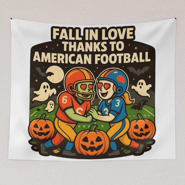 Item preview, Love at First Tackle: A Halloween Football Romance designed and sold by Nest & Thread.