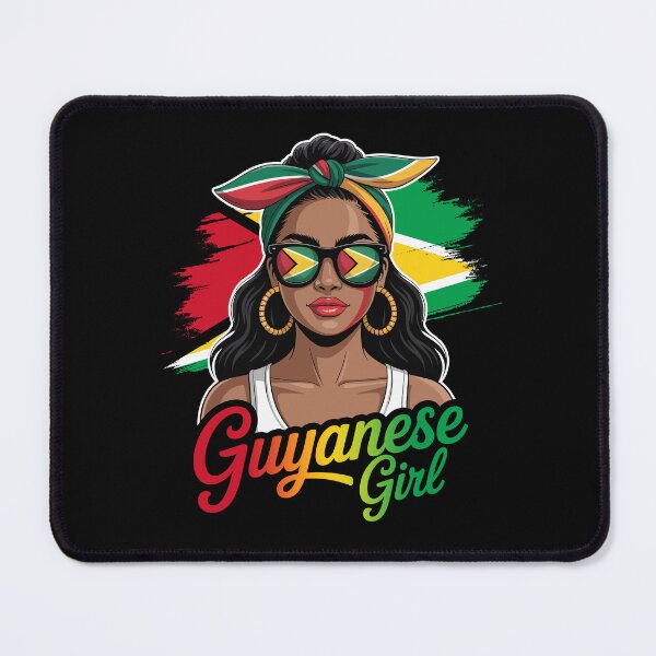 Item preview, Guyanese Girl Flag Pride Afro Caribbean Heritage women designed and sold by NUMAcreations.