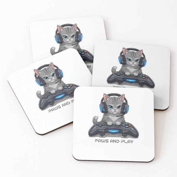 Item preview, Paws and Play — Gamer Cat RGB  designed and sold by FelixnRobinus.