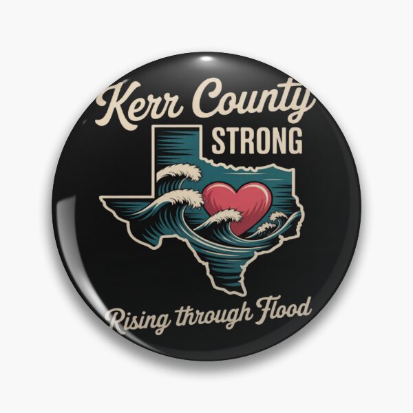 Item preview, Kerr County Strong Rising Through Flood Texas Pride designed and sold by CraftyCuttable.