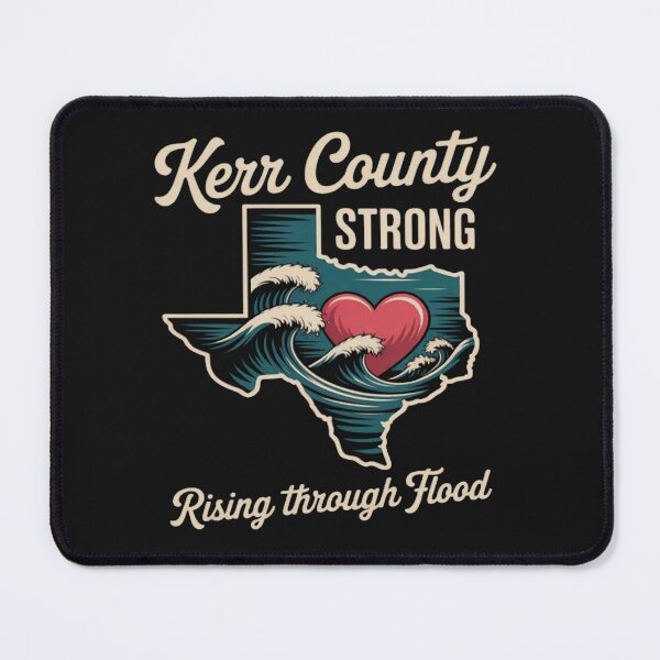Item preview, Kerr County Strong Rising Through Flood Texas Pride designed and sold by CraftyCuttable.