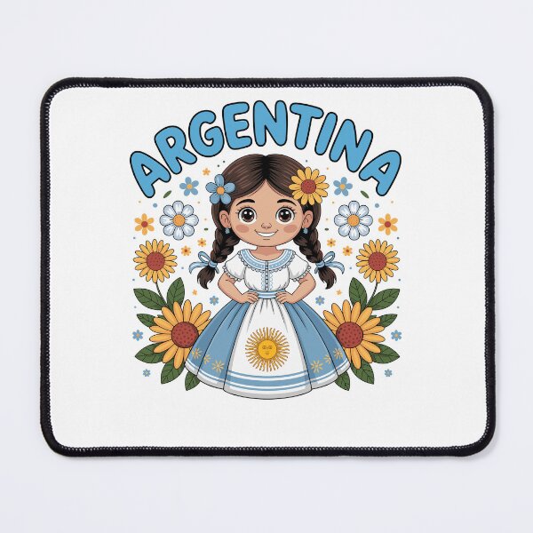Item preview, Cute Argentina Girl Traditional Dress with Sunflowers Kids designed and sold by NUMAcreations.