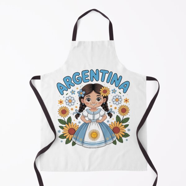 Item preview, Cute Argentina Girl Traditional Dress with Sunflowers Kids designed and sold by NUMAcreations.