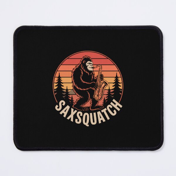 Item preview, Squatch Bigfoot Playing Saxophone designed and sold by aidenpier.