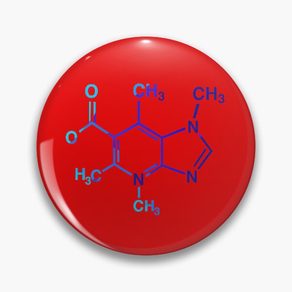 Item preview, Caffeine Molecule Sticker – Minimal Science Design for Coffee Lovers & Chemistry Fans designed and sold by Minimum-Rage.