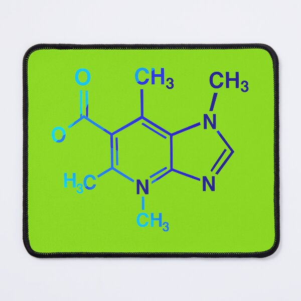 Item preview, Caffeine Molecule Sticker – Minimal Science Design for Coffee Lovers & Chemistry Fans designed and sold by Minimum-Rage.