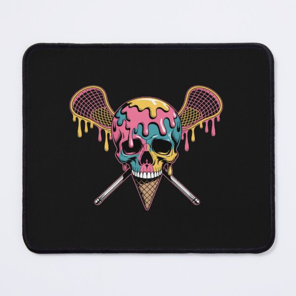 Item preview, Lacrosse Skull Cone Funny Lax Player designed and sold by CraftyCuttable.