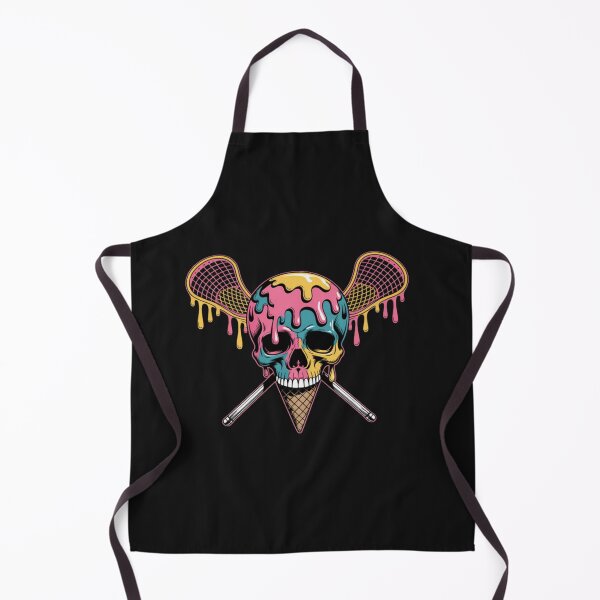 Item preview, Lacrosse Skull Cone Funny Lax Player designed and sold by CraftyCuttable.