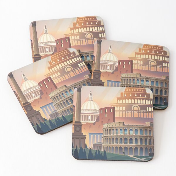 Item preview, Minimalist skyline of Rome designed and sold by paulrommer.