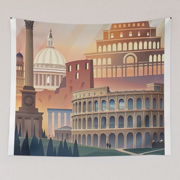 Item preview, Minimalist skyline of Rome designed and sold by paulrommer.