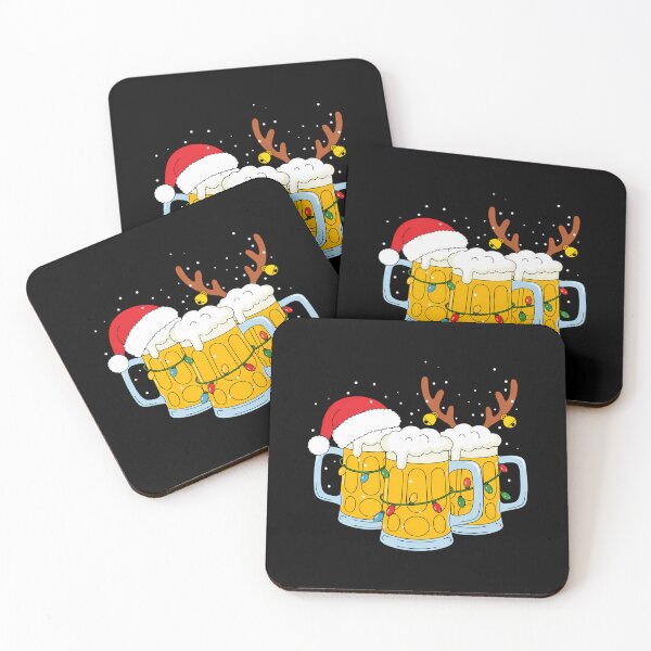 Item preview, Beer Christmas Santa Reinbeer Xmas Tree designed and sold by tearbytea.