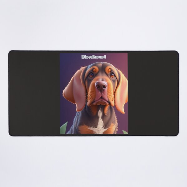 Item preview, Majestic Bloodhound Dog with Expressive Eyes and Warm Color Palette designed and sold by KJ-Books.
