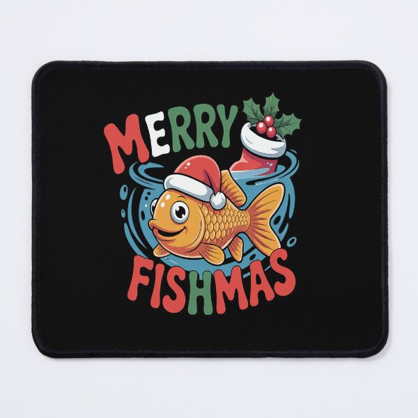 Item preview, Merry Fishmas Santa Fishing Funny Fisherman Christmas designed and sold by VladoZork.