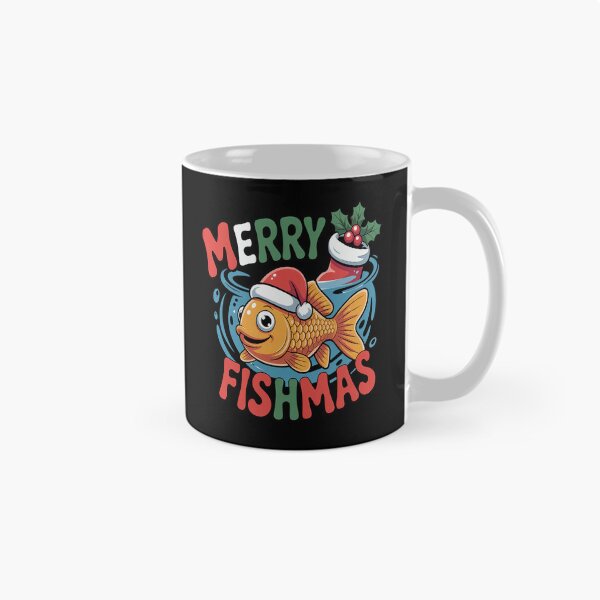 Item preview, Merry Fishmas Santa Fishing Funny Fisherman Christmas designed and sold by VladoZork.
