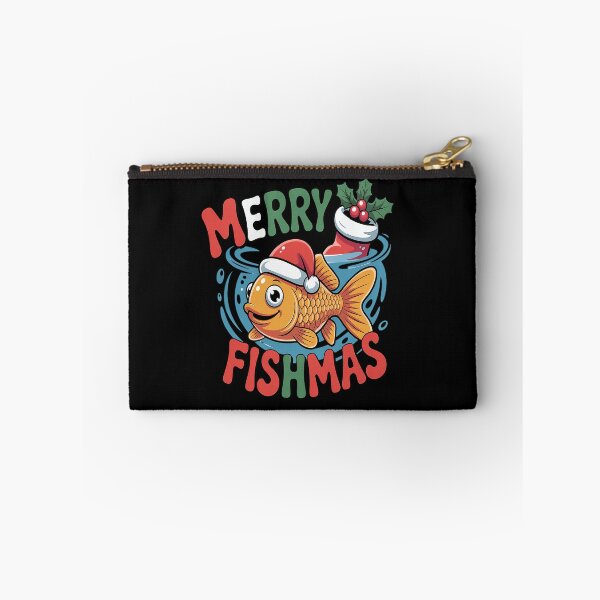 Item preview, Merry Fishmas Santa Fishing Funny Fisherman Christmas designed and sold by VladoZork.
