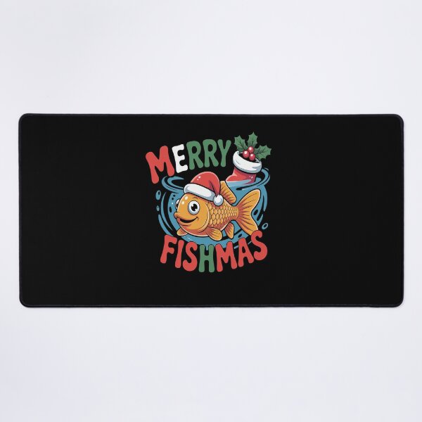 Item preview, Merry Fishmas Santa Fishing Funny Fisherman Christmas designed and sold by VladoZork.