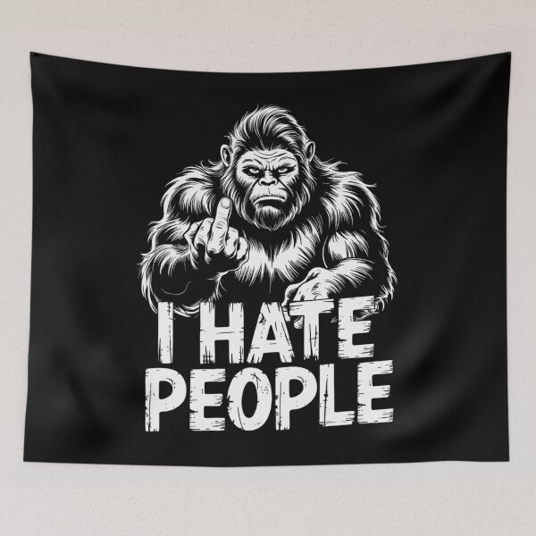 Item preview, Bigfoot Funny Sasquatch Anti social designed and sold by tearbytea.