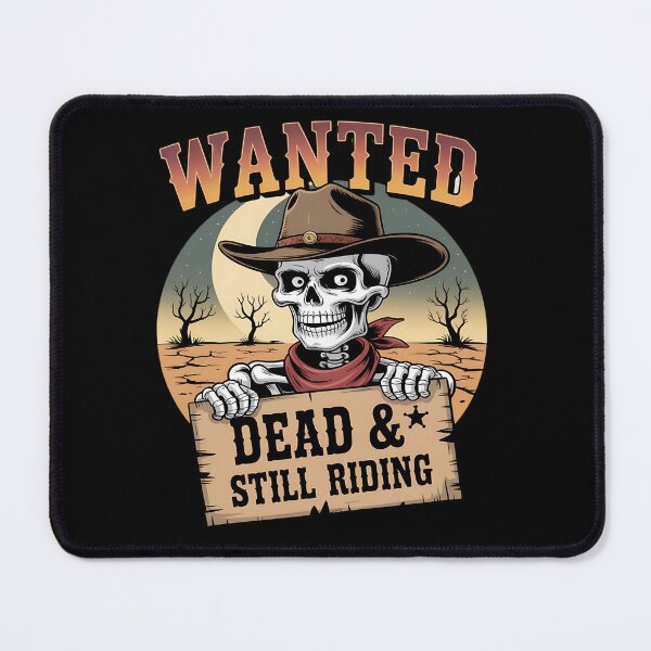 Item preview, skeleton cowboy - western skeleton - cowboy skull - ghost cowboy - spooky cowboy - undead outlaw - dark western - cowboy bones - western gothic - skull illustration - desert bones - haunted saloon designed and sold by JansenGS.