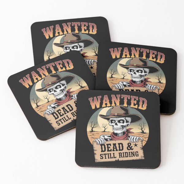 Item preview, skeleton cowboy - western skeleton - cowboy skull - ghost cowboy - spooky cowboy - undead outlaw - dark western - cowboy bones - western gothic - skull illustration - desert bones - haunted saloon designed and sold by JansenGS.