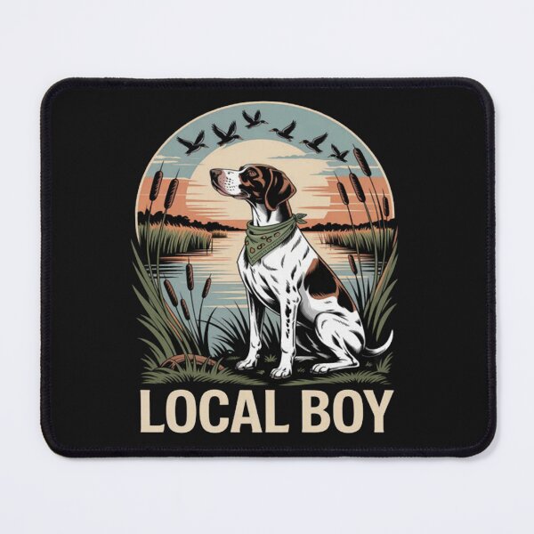 Artikelvorschau, Lokale Junge GSP Pointer Jagdhund Marsh Szene Sonnenuntergang entworfen und verkauft von CraftyCuttable.