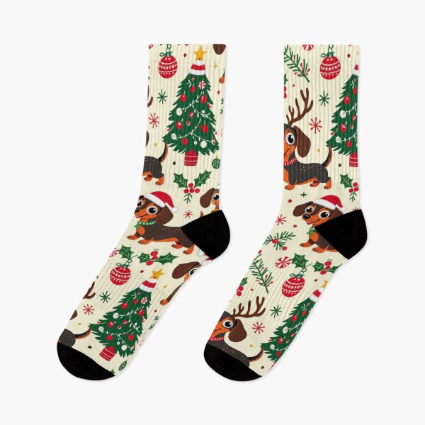 Item preview, Festive Dachshund Delight designed and sold by Wags & Tails.
