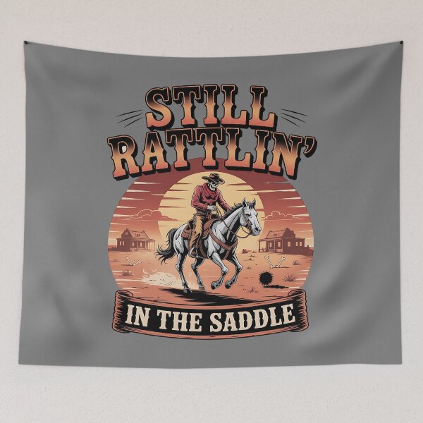 Item preview, cowboy ghost rider - wild west undead - grunge cowboy - skeleton gunslinger - cowboy skeleton - wild west skeleton - outlaw skeleton - vintage western - desert skeleton cowboy - creepy cowboy designed and sold by JansenGS.