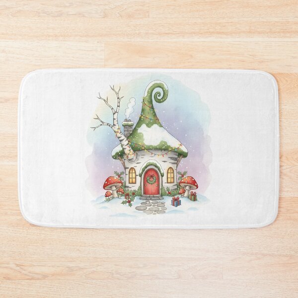 Item preview, Whimsical Winter Fairy Cottage. designed and sold by NewYorkColours.