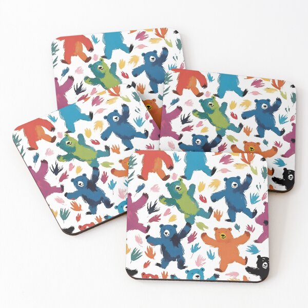 Item preview, Playful Bears and Abstract Shapes Pattern designed and sold by Dream Garden.