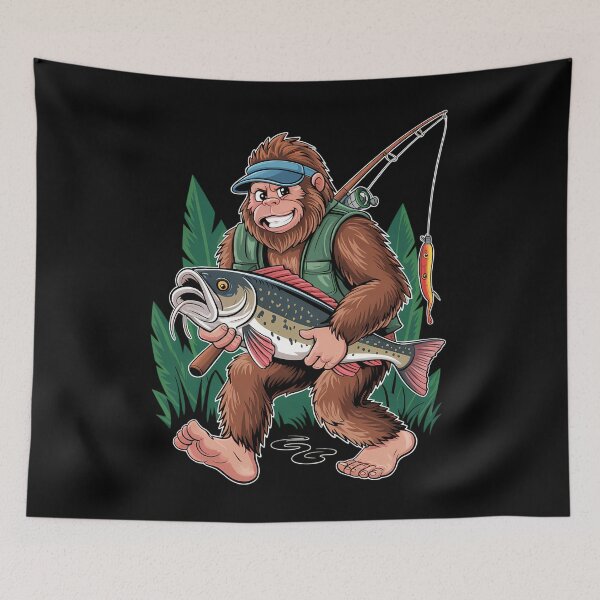 Item preview, Bigfoot Hunting Fishing Lovers Outdoor designed and sold by tearbytea.