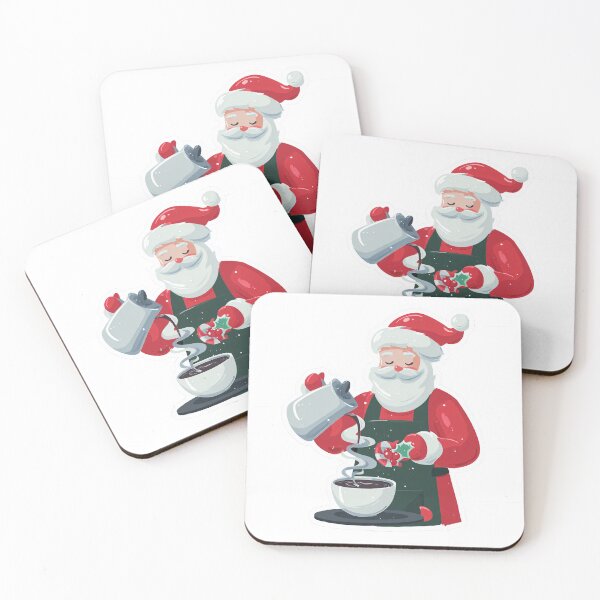 Item preview, Santa the Barista designed and sold by SleekLineSketches.