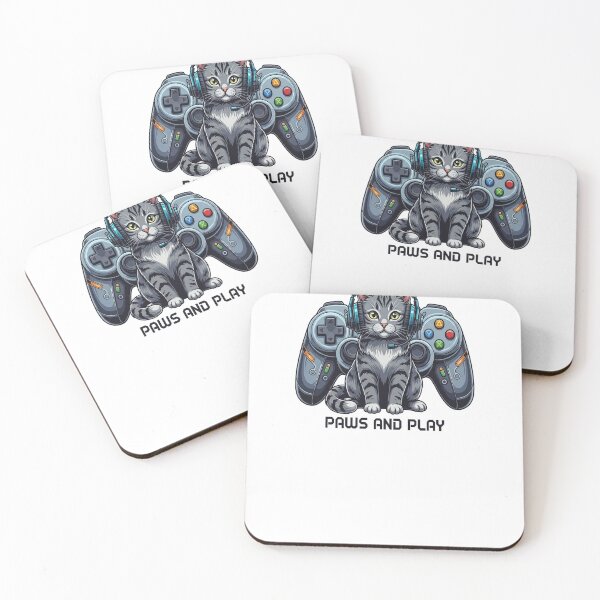 Item preview, Paws and Play — Gamer Cat  designed and sold by FelixnRobinus.