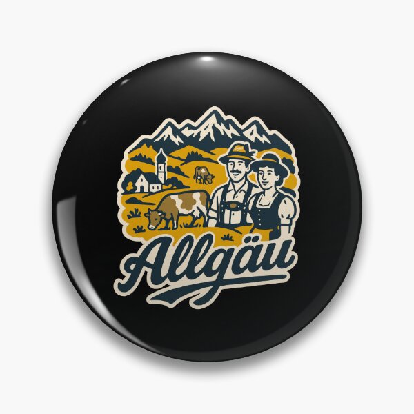 Item preview, Allgäu Alpine Landscape Illustration designed and sold by Boogosh.